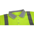 Men's Polo Shirts Hi Vis Short Sleeve Safety Workwear  Safetty T Shirt